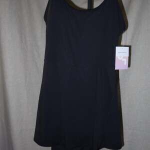 Black athletic mini dress with